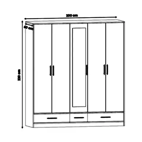 KO. 5 Kapaklı Dolap